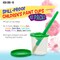U.S. Art Supply; 10 Piece Children's No Spill Paint Cups with Colored Lids and 10 Piece Large Round Brush Set with Plastic Handles; Category:Brush Cleaners; Image:3